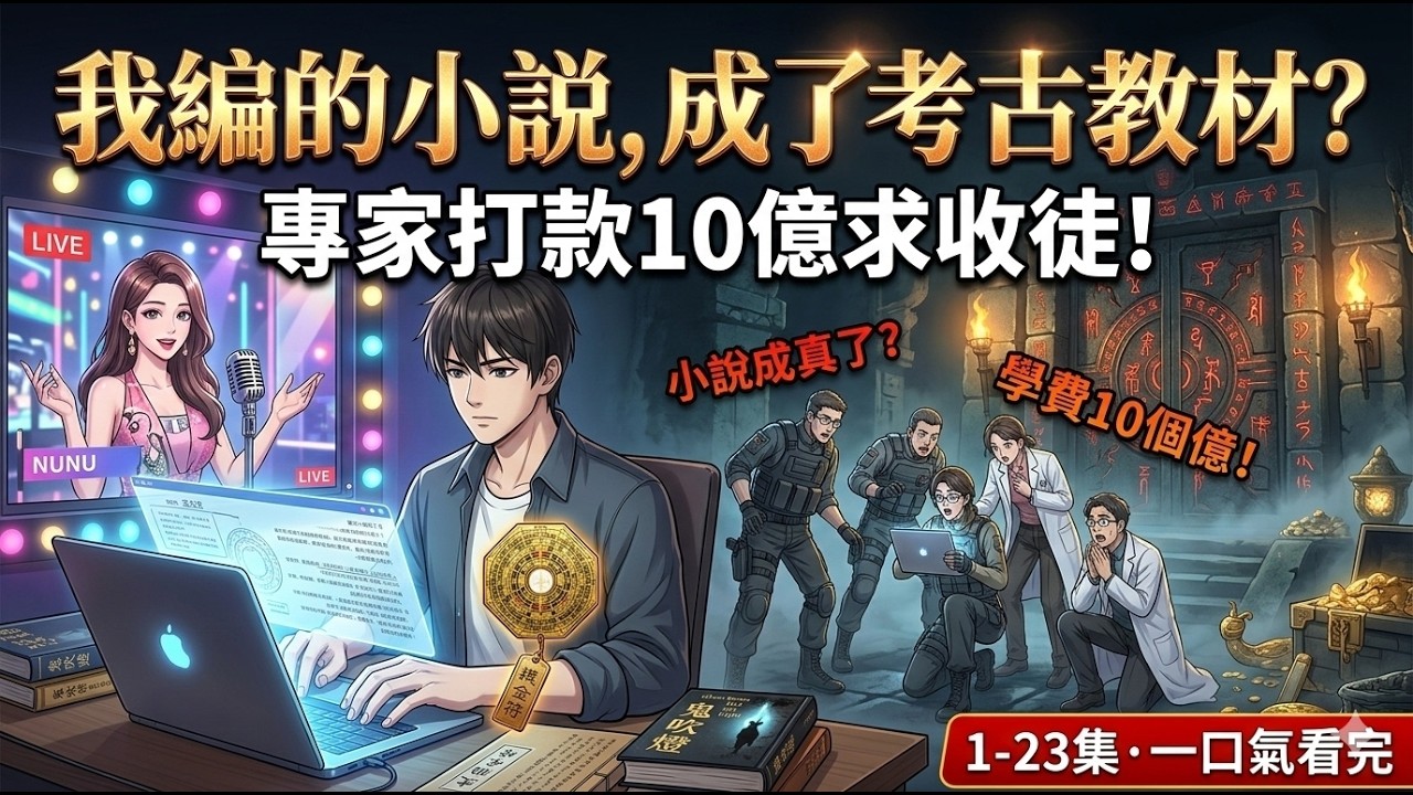 [MULTISUB]我抄襲《鬼吹燈》想賺點稿費，考古專家竟然當真了？狂甩10億求我出山，還送個女神主播當老婆！ | Tomb Master | 一口氣看完 | 都市爽文 | 1-23集連播