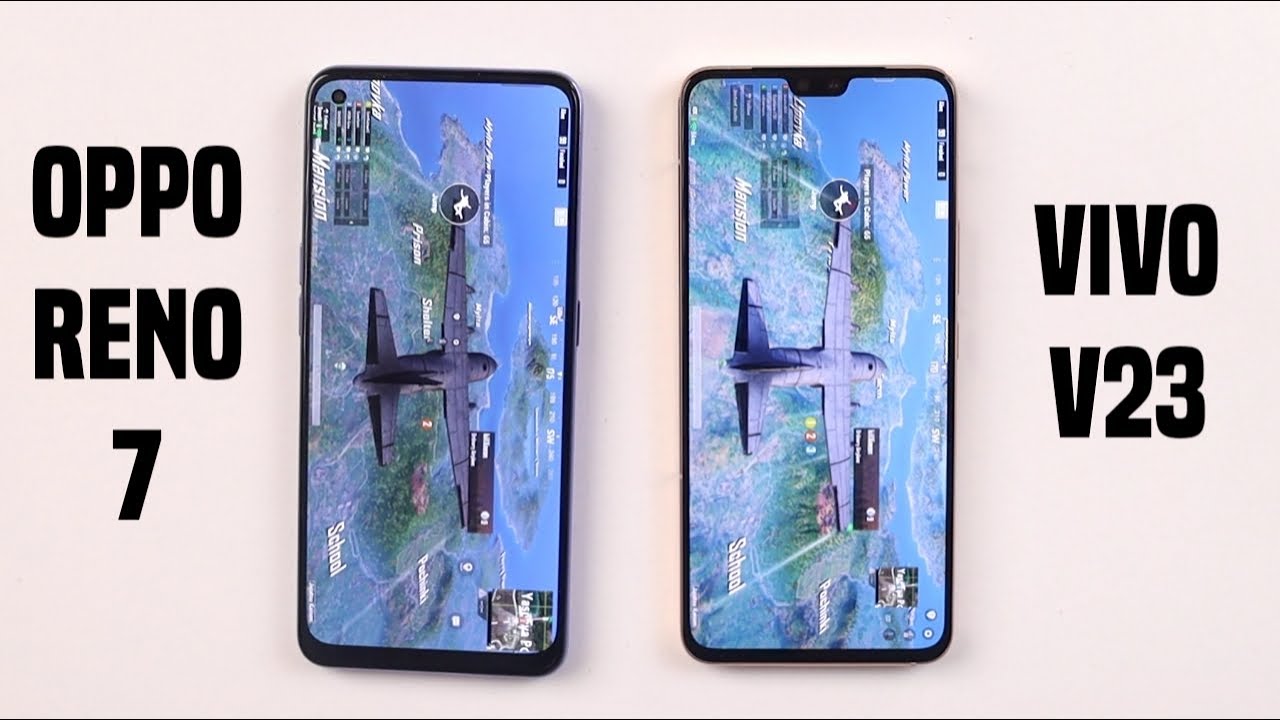 Oppo Reno 7 vs Vivo V23 Speed Test Comparision | PUBG, Antutu Test, Gaming