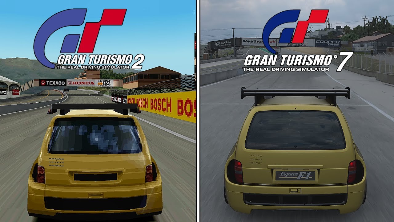 Gran Turismo 2 vs Gran Turismo 7 | Renault Espace F1 | PC & PS5 Sound Comparison