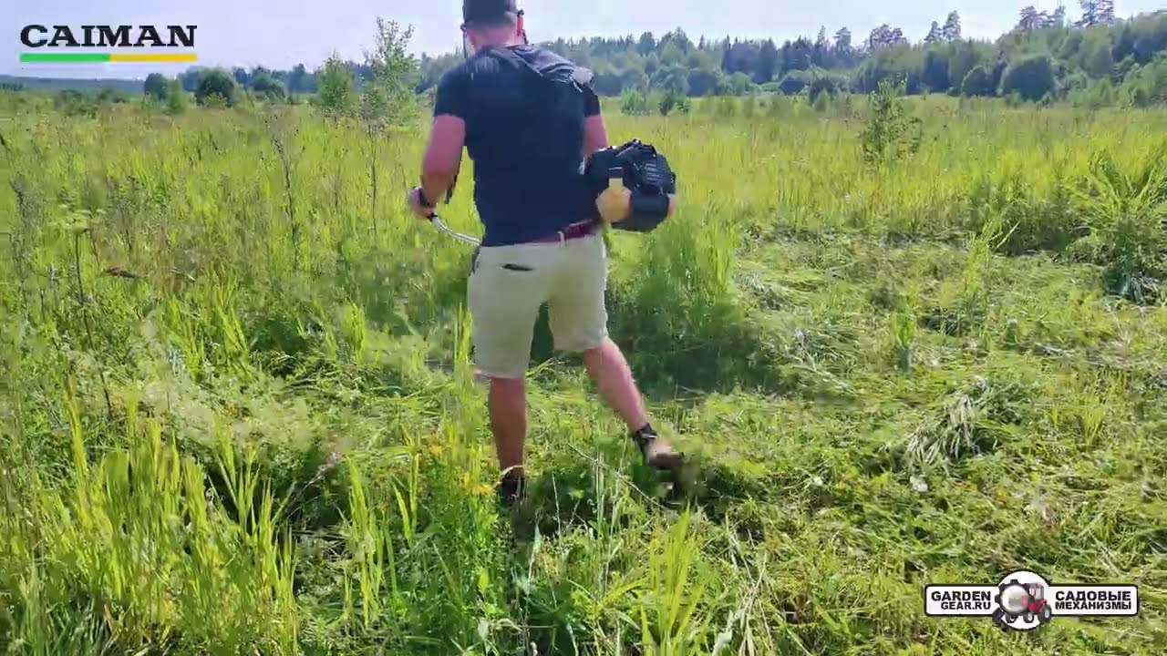 Бензокоса Caiman WX50 в работе