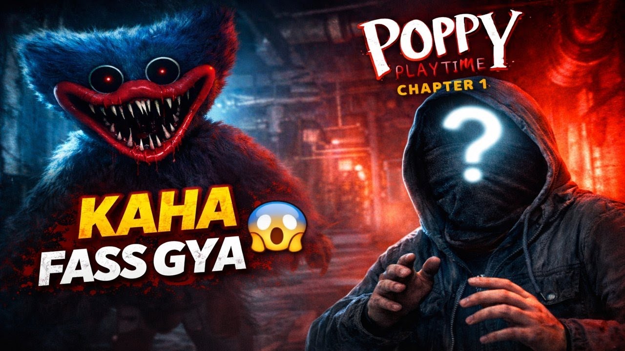 Challenge : 2 “Huggy Wuggy Ne Aaj Dara Diya 😨 | Poppy Playtime chapter 1 Hindi”
