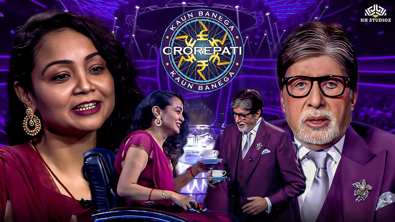 KBC में अमिताभ ने महिला के साथ बैठकर पी चाय मंच पर दिल छू लेने वाला नजारा I New Season Episode