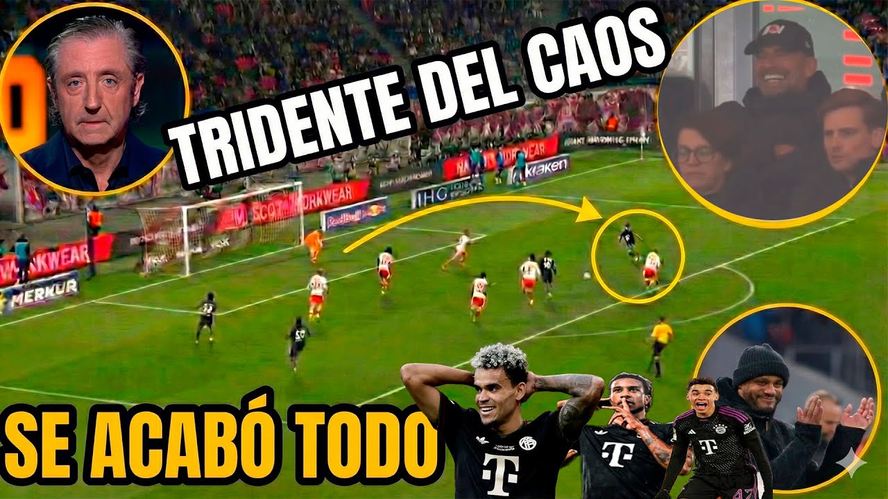 ¡TRIDENTE DEL MIEDO! 😱 LUIS DÍAZ + MUSIALA + OLISE: La JUGADA que DESTROZÓ al Leipzig (5-1)