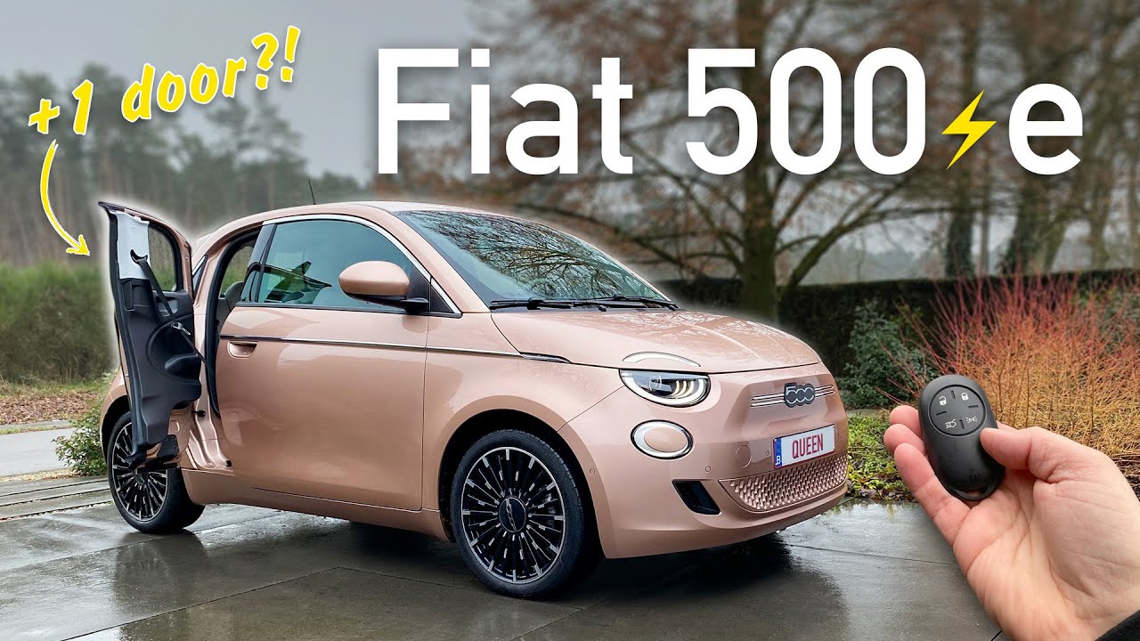 Новый Fiat 500e 3+1 (118 л.с.) - POV драйв и прогулка
