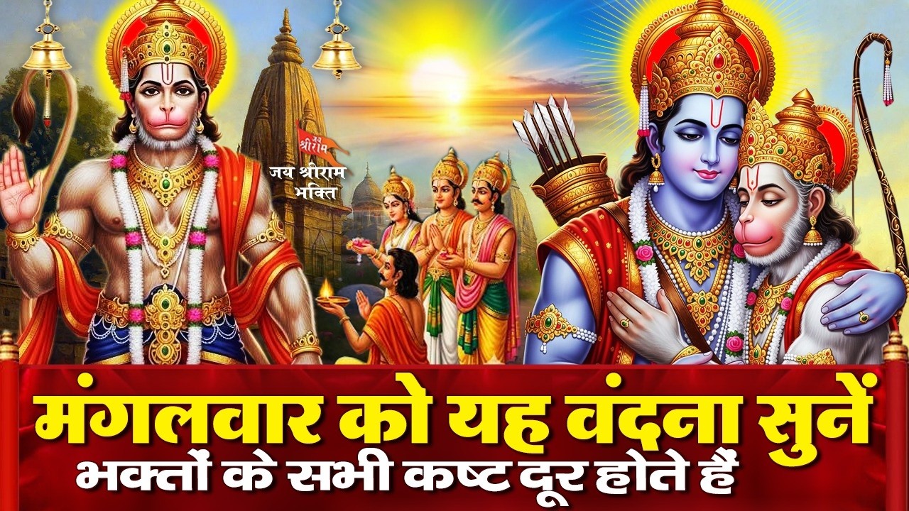 आज मंगलवार के दिन हनुमान जी की शक्तिशाली चालीसा व भजन सुनने से हनुमान जी आपका मंगल करते हैं