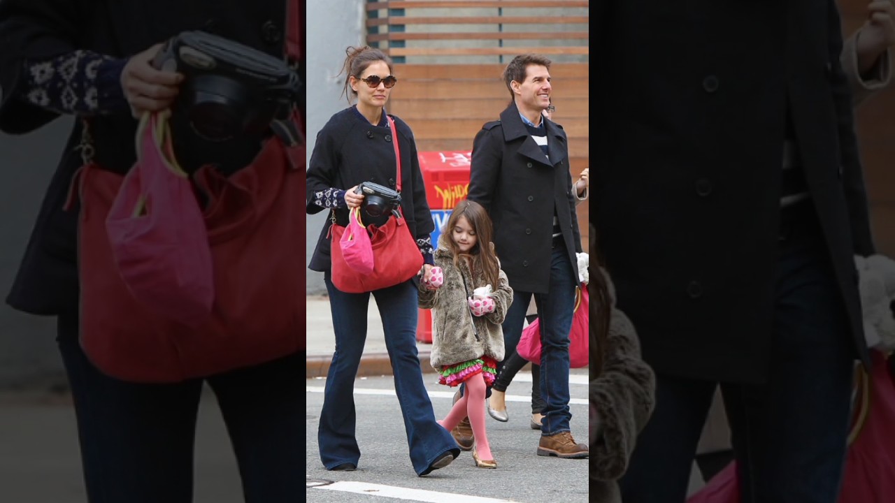 Tom Cruise & Katie Holmes with Suri ♥️ beautiful family
