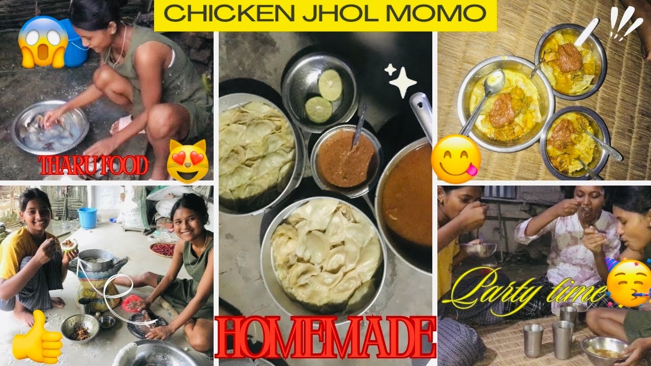  CHICKEN JHOL MOMO PARTY🥳😻//HOMEMADE MOMO😱//MS.CHAUDHARAIN VLOG 