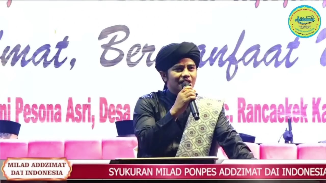 Ceramah KH. Da'i Nanang Qosim di Milad Ponpes Addzimat Dai Indonesia ke 11