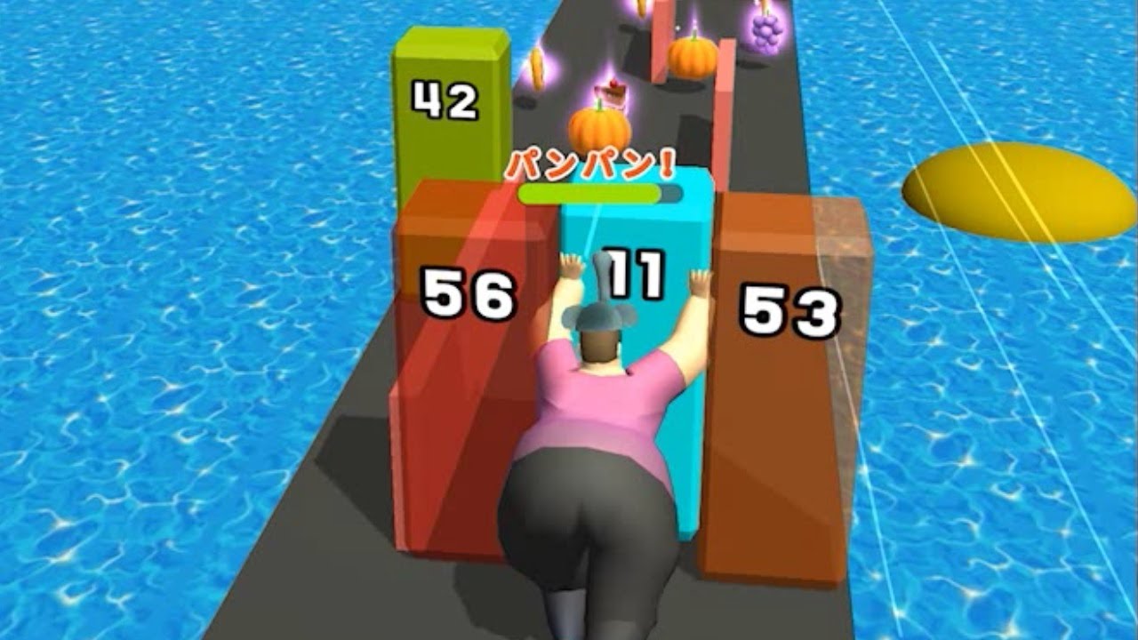 パンパンに太ってる人が食べ物を求めて壁を押すスマホゲームやばすぎ【ゆっくり実況】