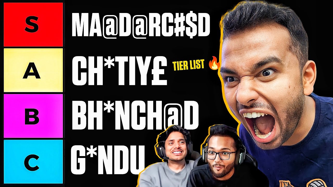 🔴LIVE: THE ULTIMATE GAALI TIER LIST FT. @BeastStats @NeetishThakurr