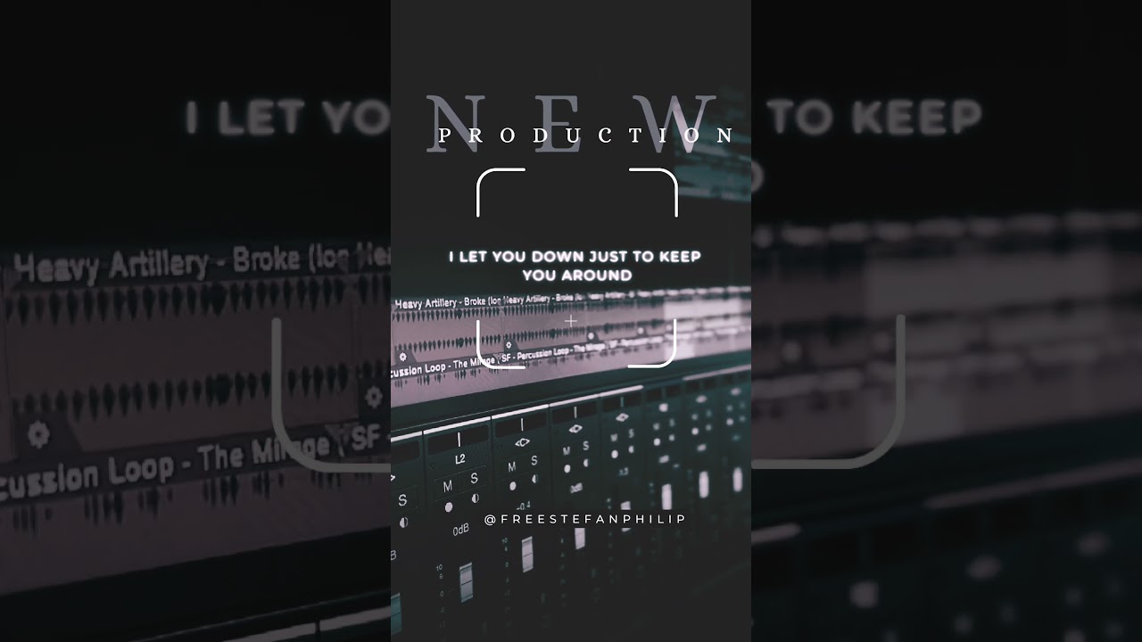 New Production &ldquo;I let you down just to keep you around&rdquo; #music #newproduction #musicrelease #free