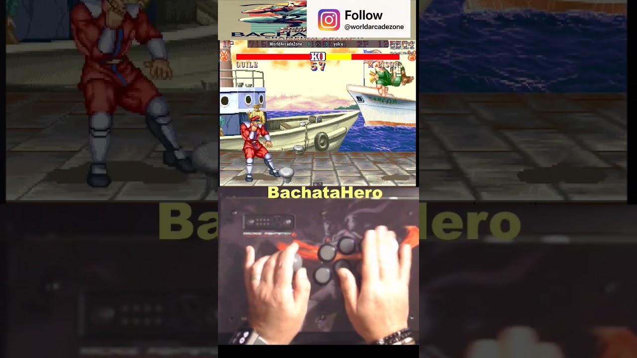 Guile vs Bison Good Round - Street Fighter II Champion Edition #sf2ce #retrogaming #shorts #arcade