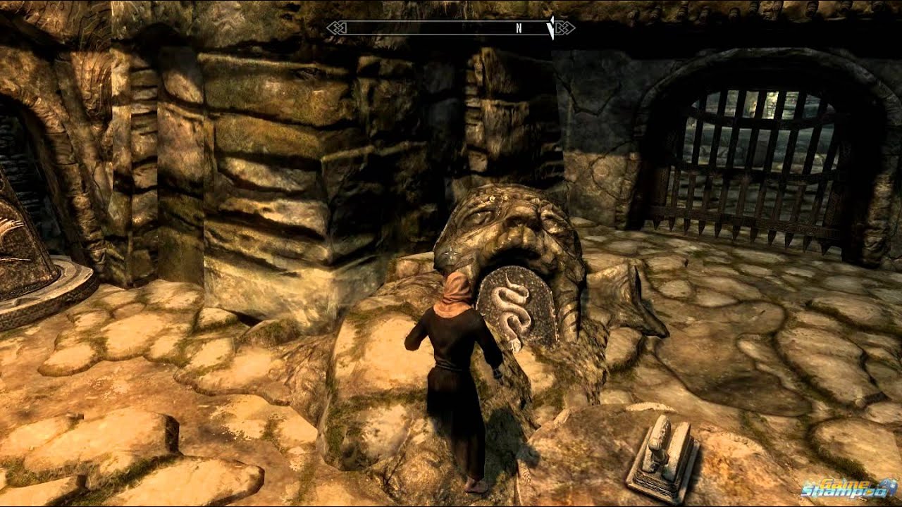 Skyrim Bleak Falls Barrow Pillar Puzzle Solution Video Tutorial