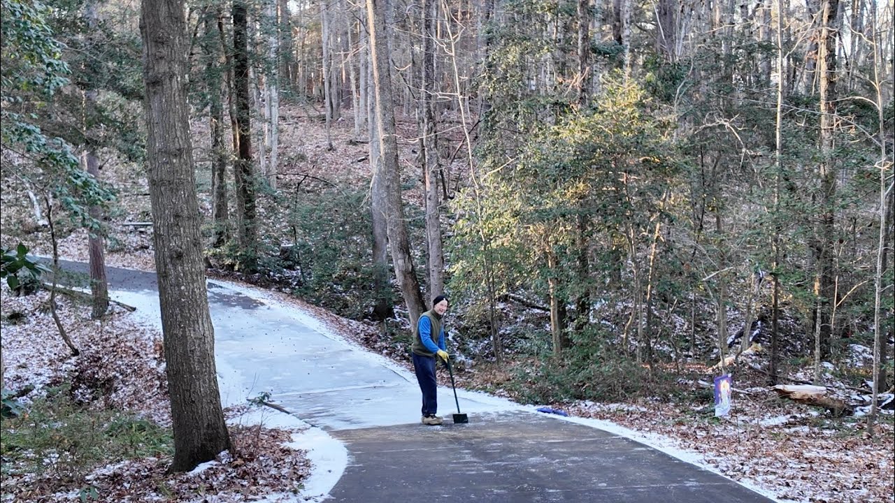 Day 3148 Tesla Ruby Shoveling Ice?