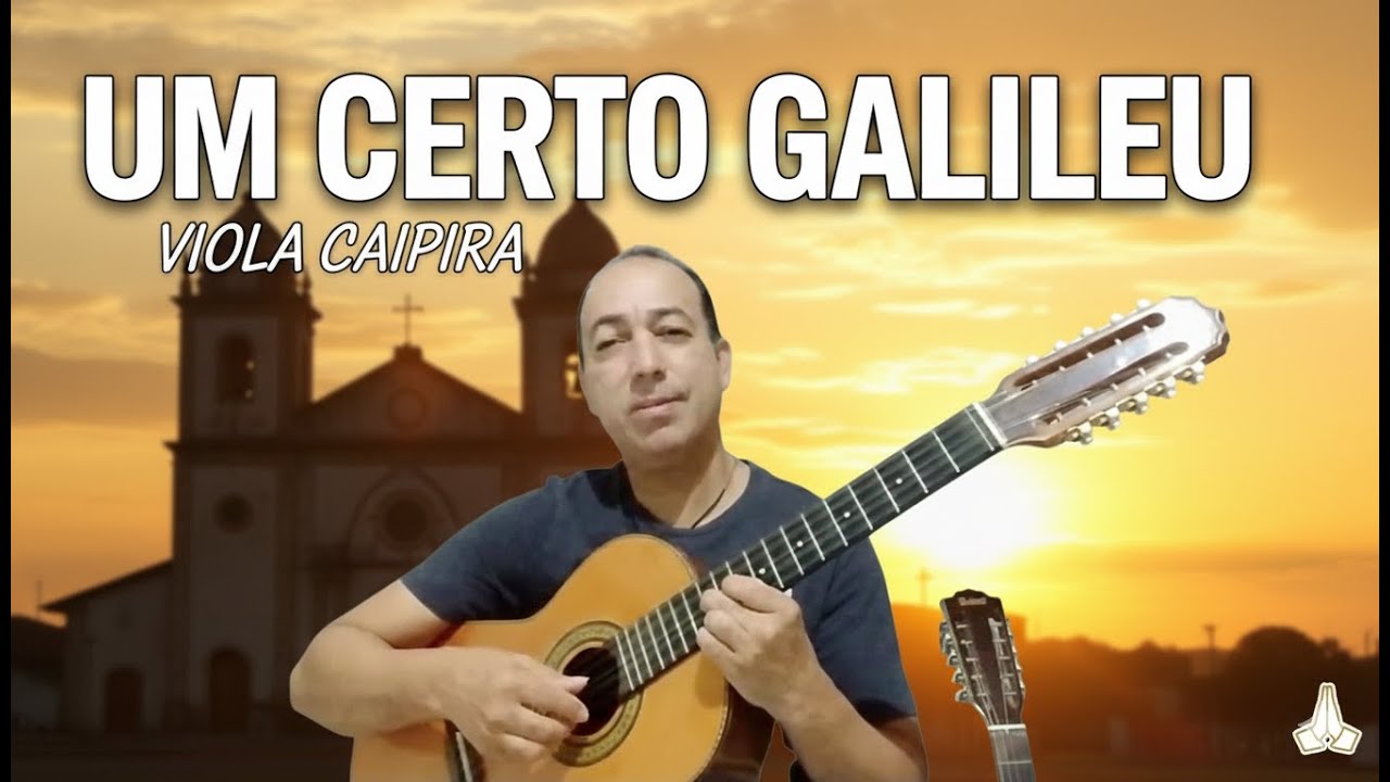 👉 Um Certo Galileu na Viola Caipira | Aula Gospel Católica Simples (Só 2 Acordes + Melodia)
