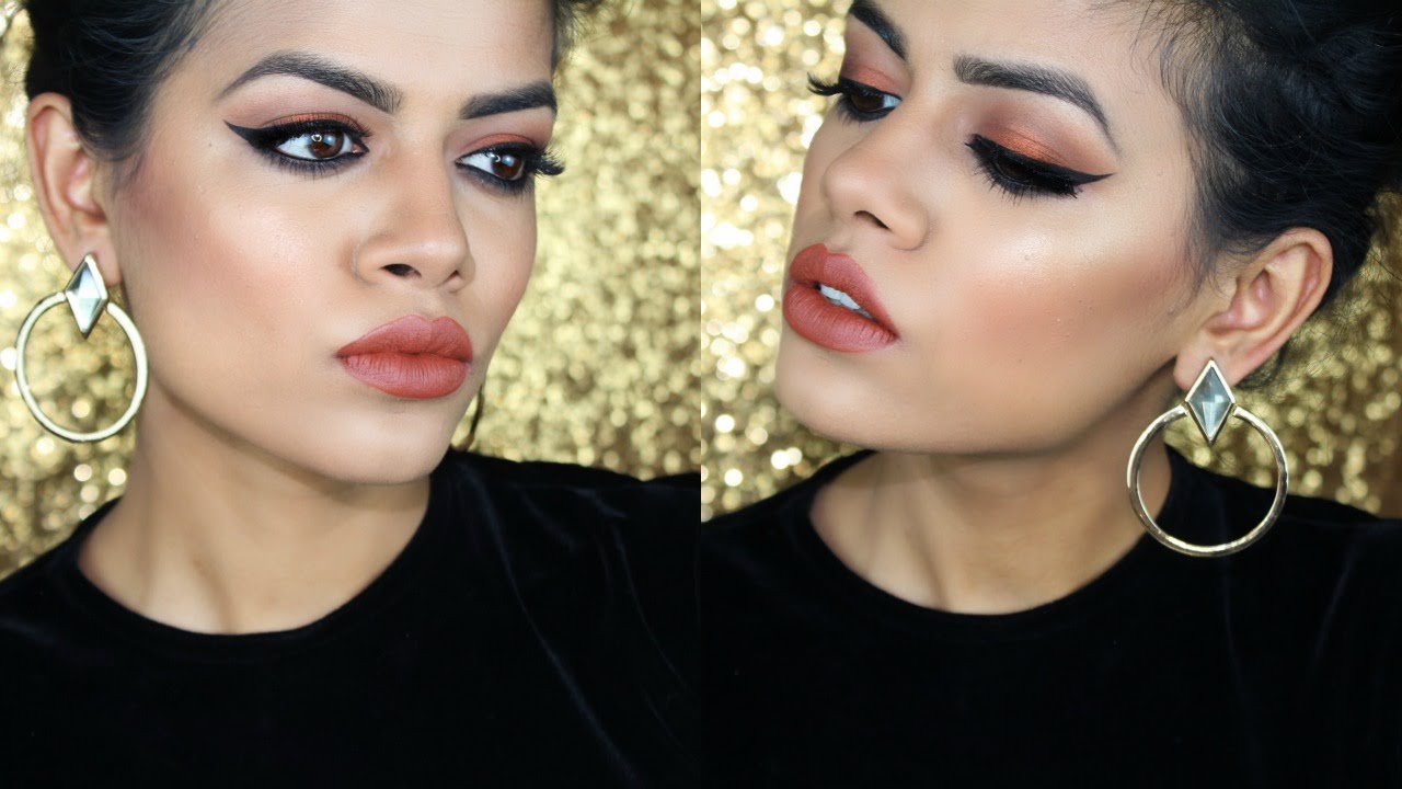 Warm Fall Makeup Tutorial: Brown Eyes+Lips