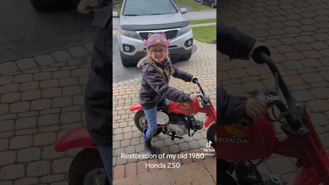 First Kick Restoration video 1980 Z50r.