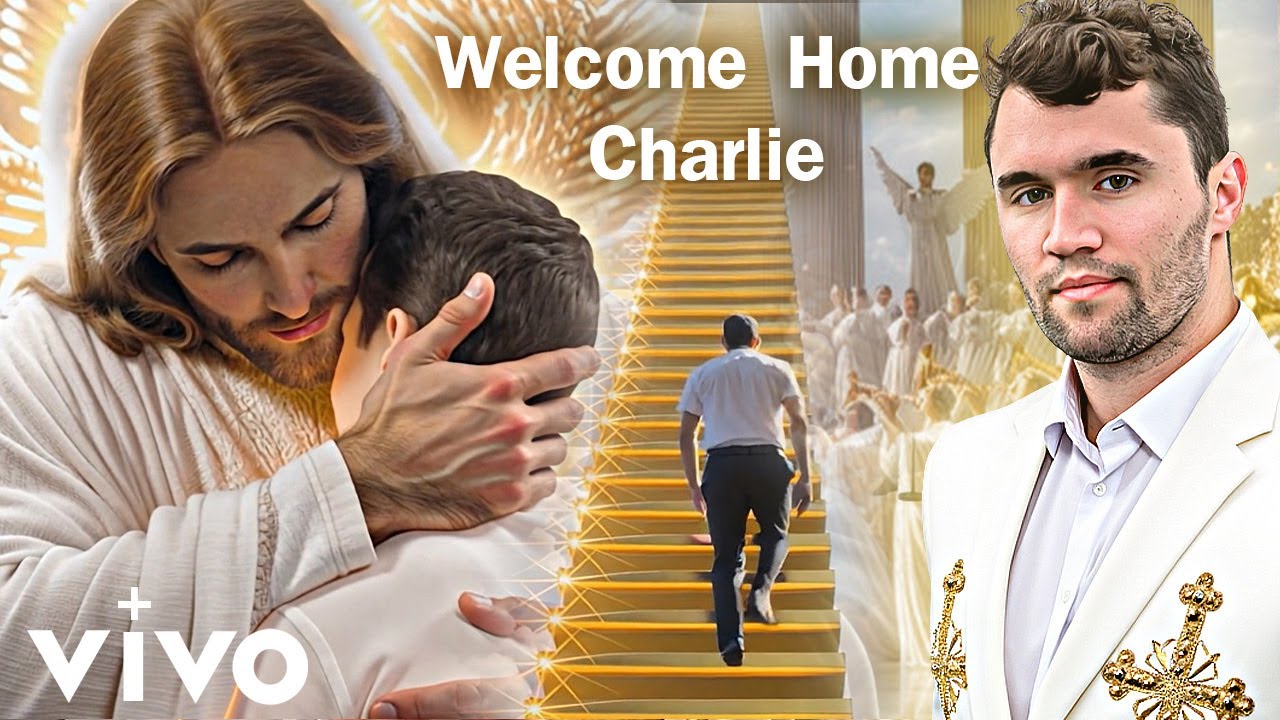 Welcome Home Charlie | Charlie Kirk in Heaven with God &ndash; by Dennis Serpone | AI generated