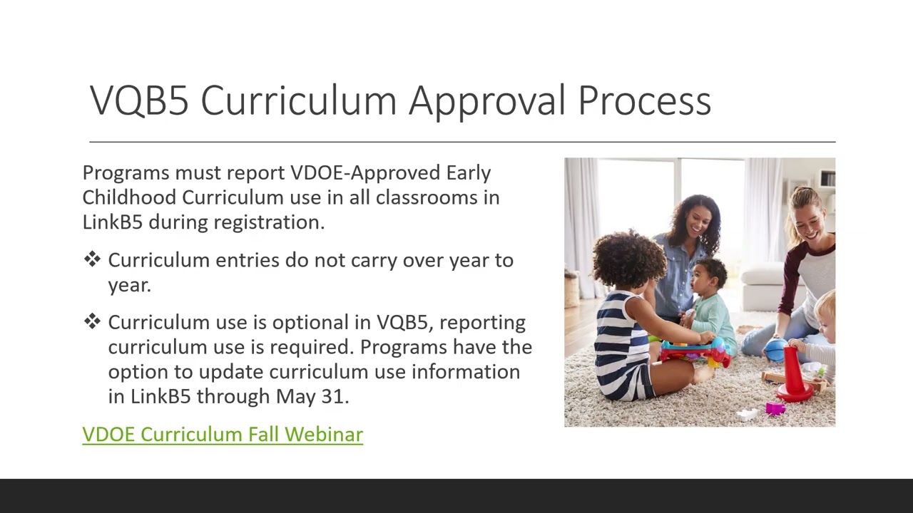 Understanding Curriculum in the Virginia Quality Birth to Five System