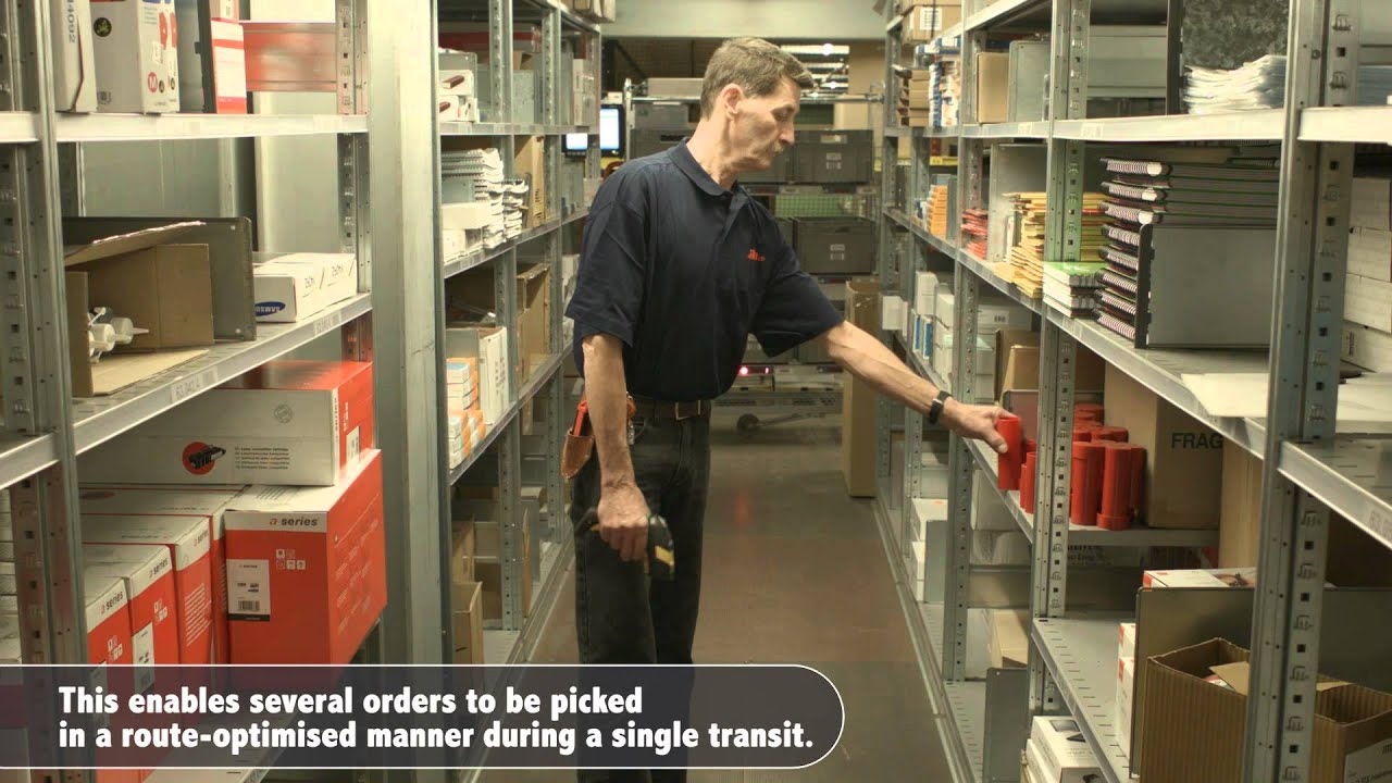 KBS Industrieelektronik – Multi Order Picking using picking cart at iba AG