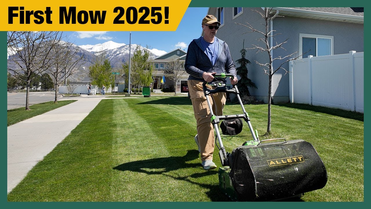 Getting back to reel mowing with My Allett Stirling 51 - Yard Update and Plans