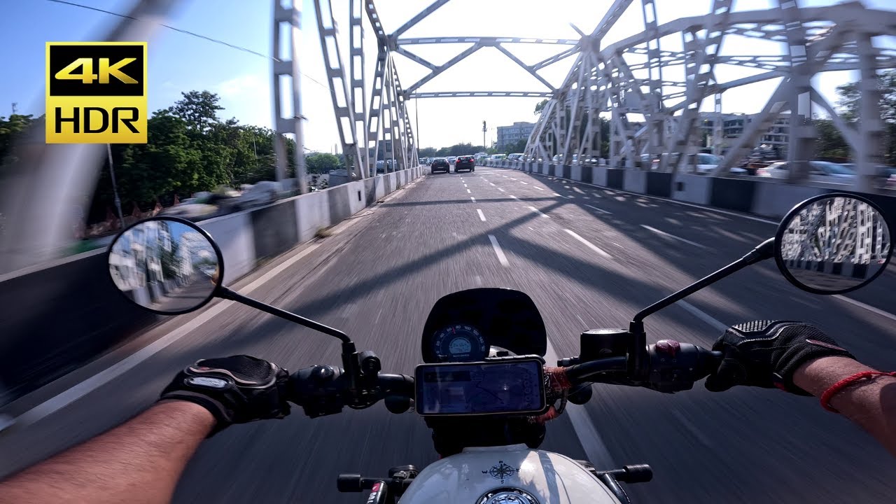 Cinematic POV Motorcycle Ride in Delhi | Royal Enfield Hunter 350 with GoPro Filters & Motion Blur