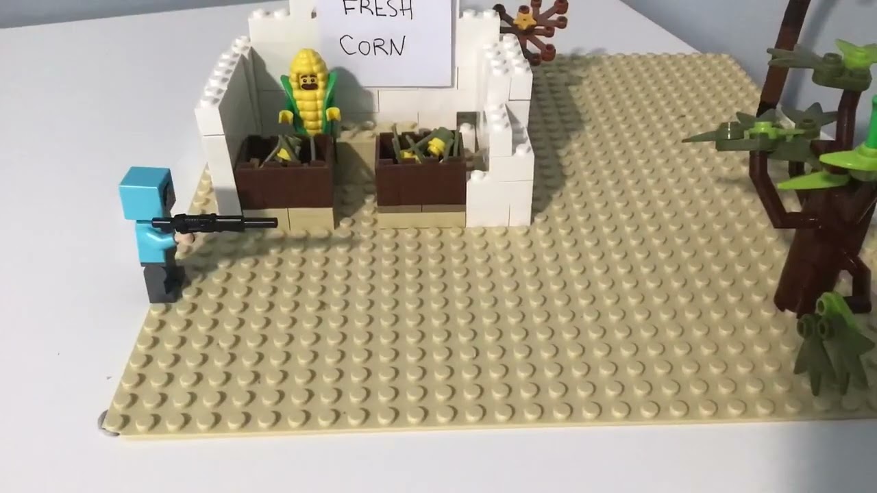 The Lego corn stand