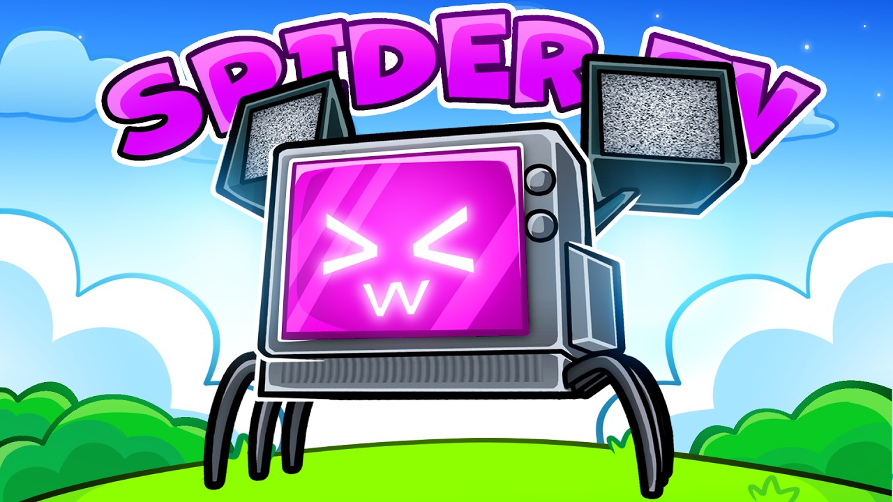 Использование только SPIDER TV в игре Toilet Tower Defense