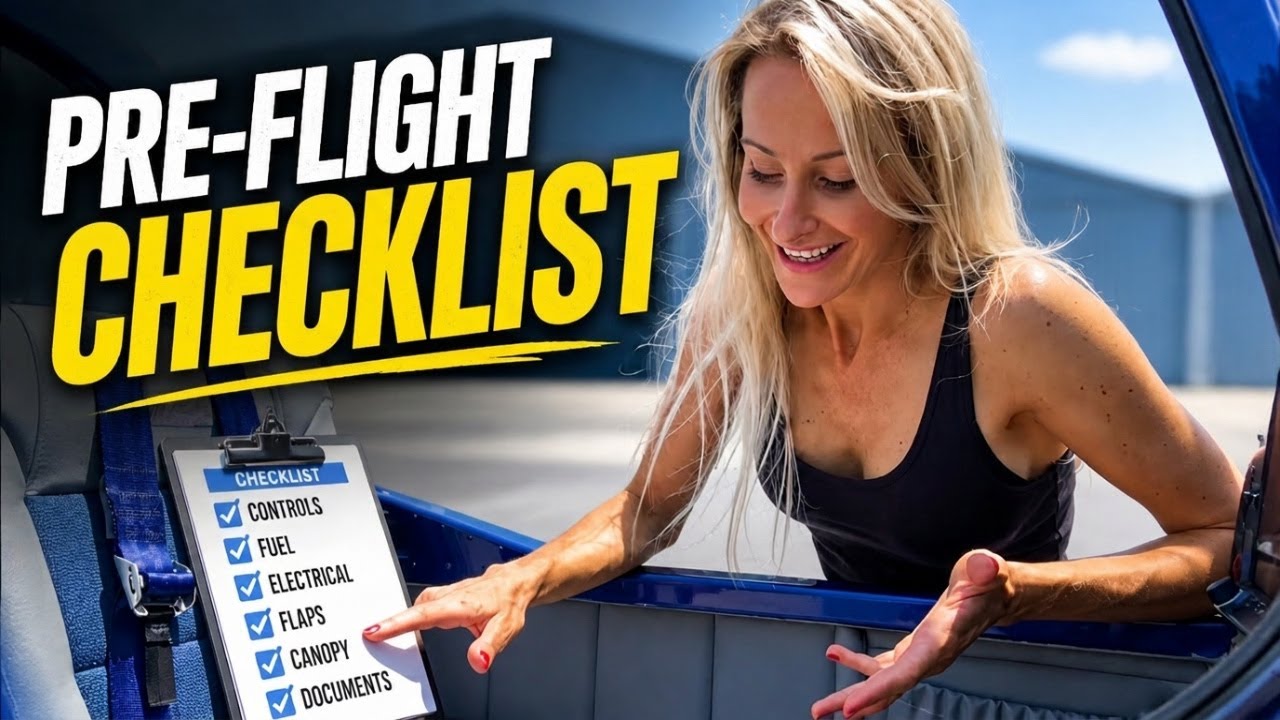 How I Do the Pre-Flight Checklist on My Light Sport Aircraft 📃👀🛩️