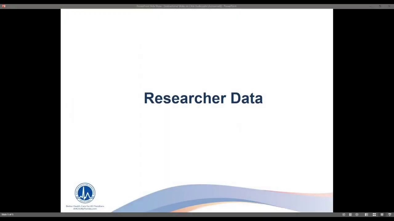 FloridaHealthFinder - Researcher Data