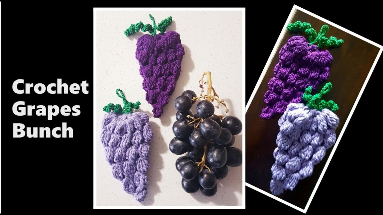 How to Crochet Grapes Bunch - Crochet Fruit