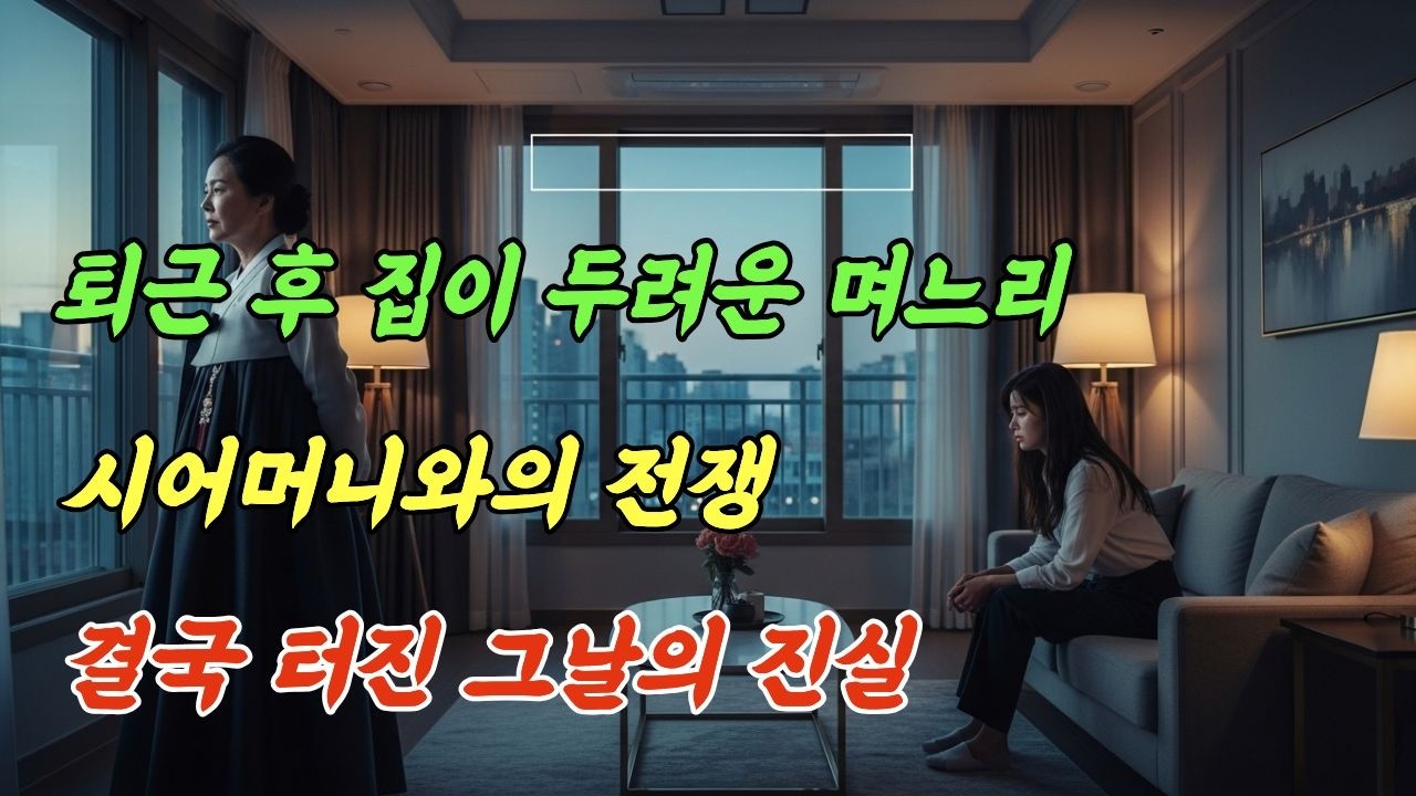 퇴근 후 집에 가는 게 두려웠습니다 | 직장인 며느리와 시어머니의 10년 고부갈등 실화