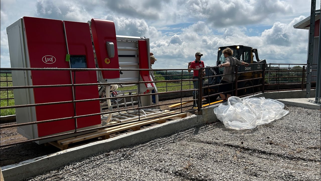 Installing our second Lely robotic milker!