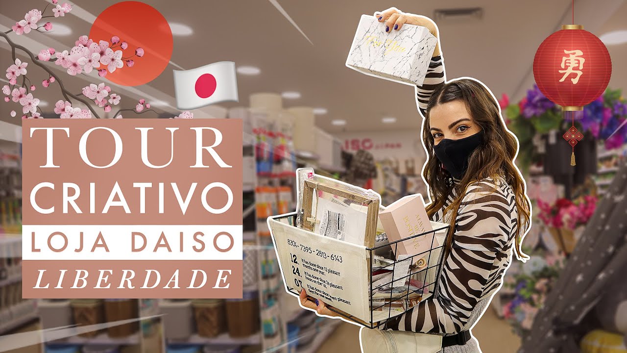 Tour Criativo na Loja Daiso Japan na Liberdade! Eu enlouqueci nessa loja!