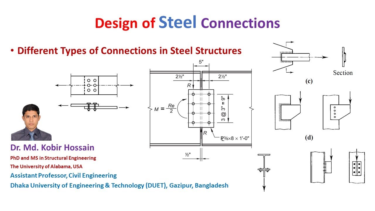 1. Steel Connection - Introduction and different types of connection in steel structures