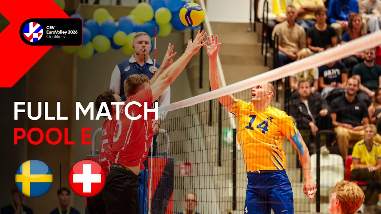 Full Match | Sweden vs. Switzerland - CEV EuroVolley 2026 | Qualification Phase M | Pool E