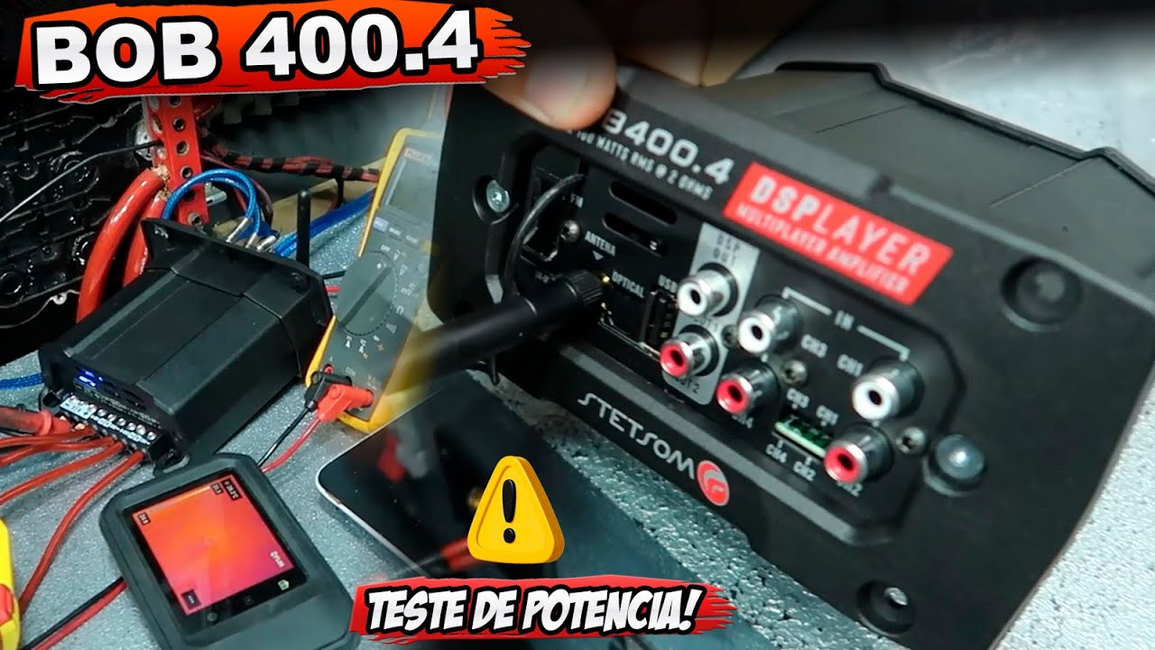 Amplificador Stetsom DSPlayer HL400.4 BOB - Review e Teste de Potência 2026
