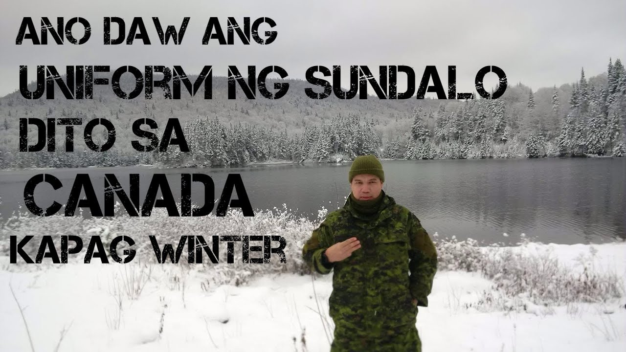 Ano daw ang uniform ng sundalo dito sa Canada kapag winter?
