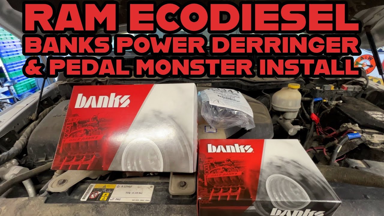 Ram EcoDiesel Banks Power Derringer With iDash And Pedal Monster Install