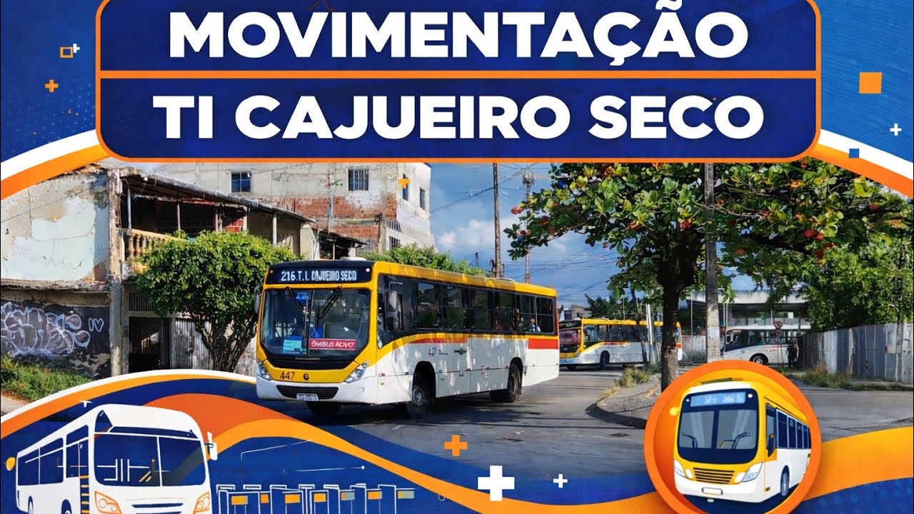 Movimentação de ônibus no Terminal Cajueiro Seco.