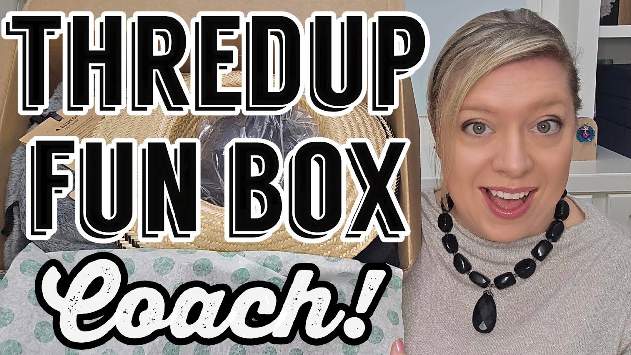 COACH in this Thredup Fun Box Rescue Box Unboxing! #mysterybox