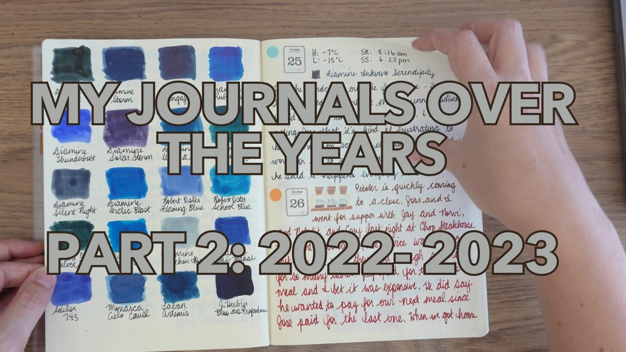 My Journals Over the Years Part 2: 2022 to 2023 | Quiet, ASMR