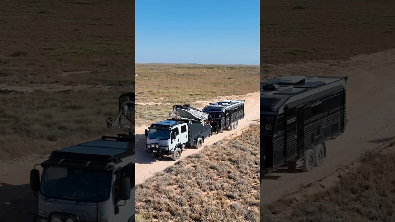 Off road Fun, 4x4 Truck & Caravan 🤟🏽🛞#Travel #Truck #Caravan #OffRoad #Australia #ExploreMore