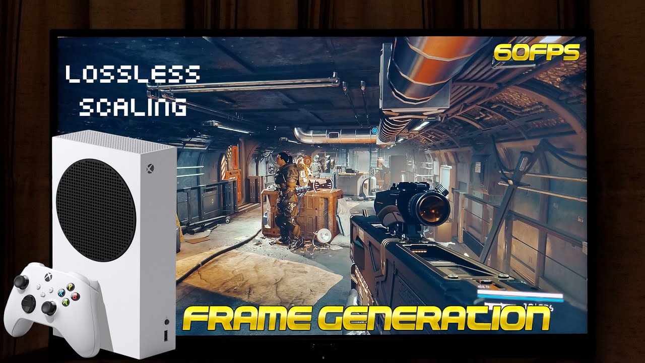 XBOX SERIES S + FRAME GENERATION LOSSLESS SCALING