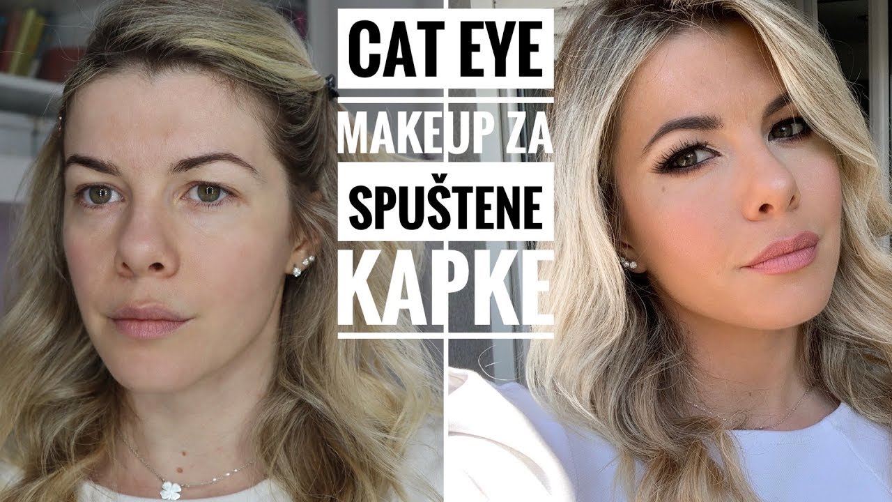 Cat Eye Look za spuštene kapke