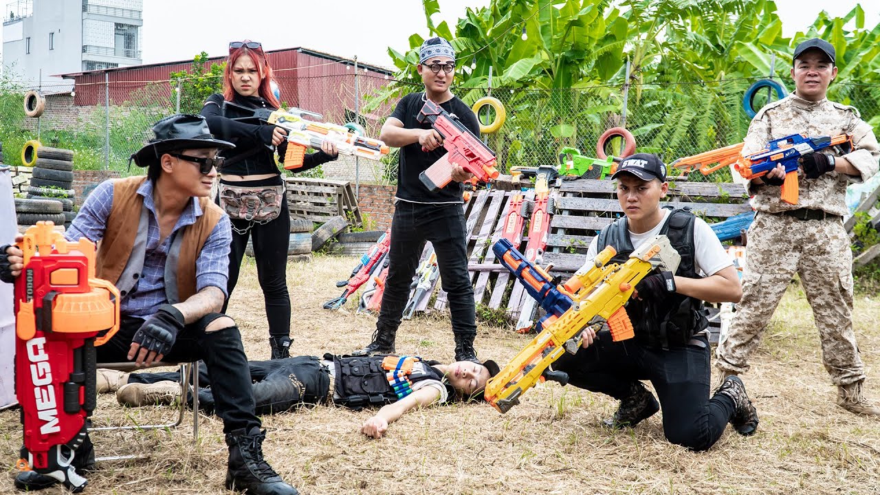 3T Nerf War : Couple Warriors SEAL X Nerf Guns Fight Dr Lee Crazy Holywood Blockbuster War
