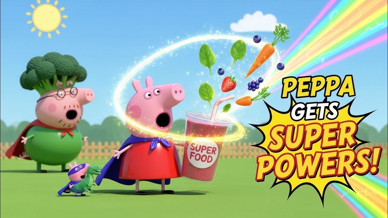 Peppa Pig Tales 2025SUPER FOOD!Peppa Gets SUPERPOWERS t BRAND NEWPeppa Pig 🍓🍎🍊🥭
