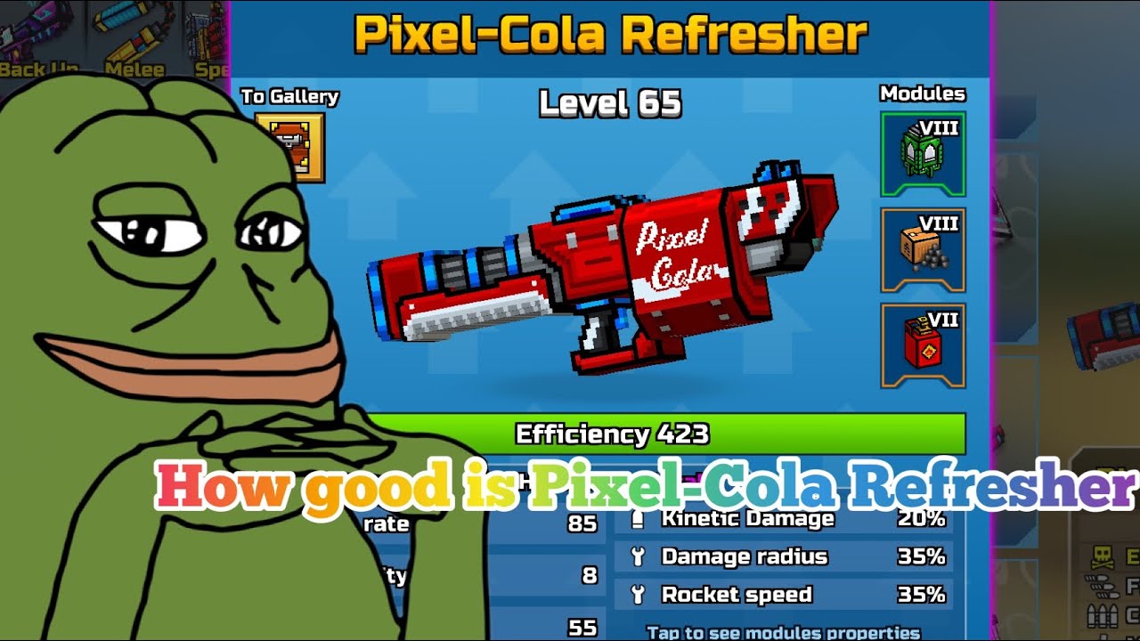 Is Pixel-Cola Refresher good? High locket jump!! | Pixel Gun 3d Rocket*