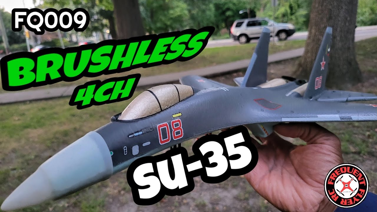FQ009 SU-35 2S Brushless RC JET Open Field Flight Review