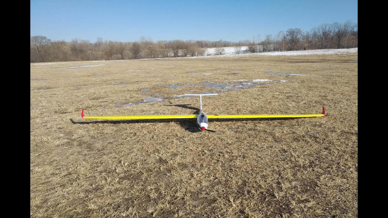 fpv thermal soaring winter ASW28 | Зимний термик на RC планере.